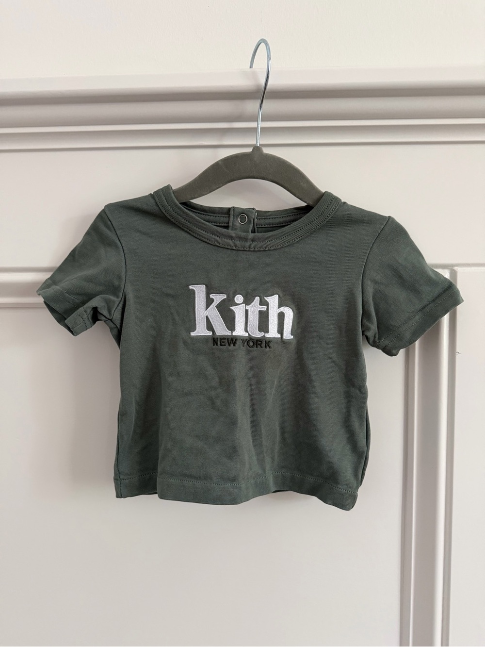 Kith New York Baby Olive Green Logo Tee